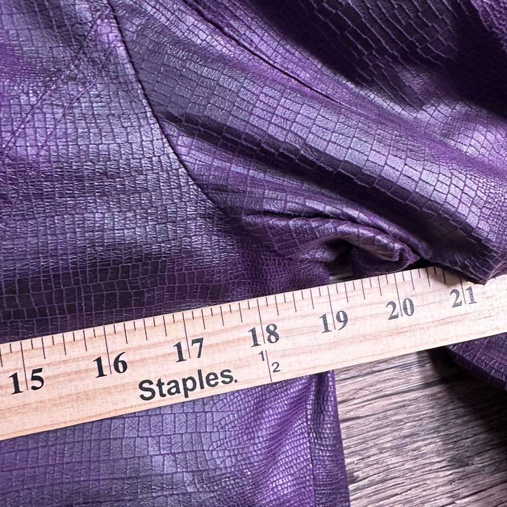 Chico's Rich Purple Textured Blazer - Picture 3 of 7